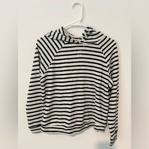 Cat & Jack Black and White Striped Sweater